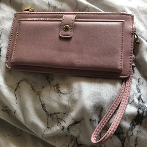 Blush Pink Wristlet Wallet